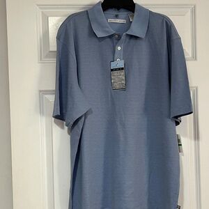 Geoffrey Beene blue shirt